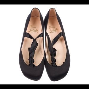 Christian Louboutin Black Flats
